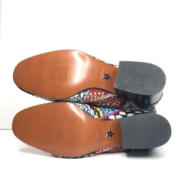 NEW Dior Diorage Patchwork Embroidered Beaded Peace and Love Tall Boots 36.5 - Picture 9 of 11